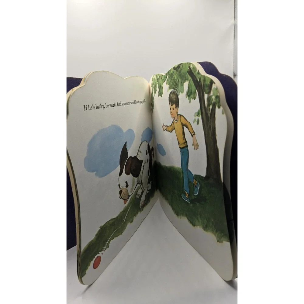 Vintage Poky Little Puppy Golden Shape Book 1974 Third Print Ivory Soap Promo